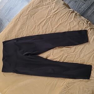 Black Polyester/Spandex Leggings